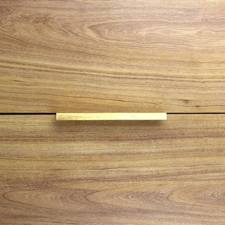 10 шт. современный простой шкаф дверная ручка края ящик для шкафа матовый золотой