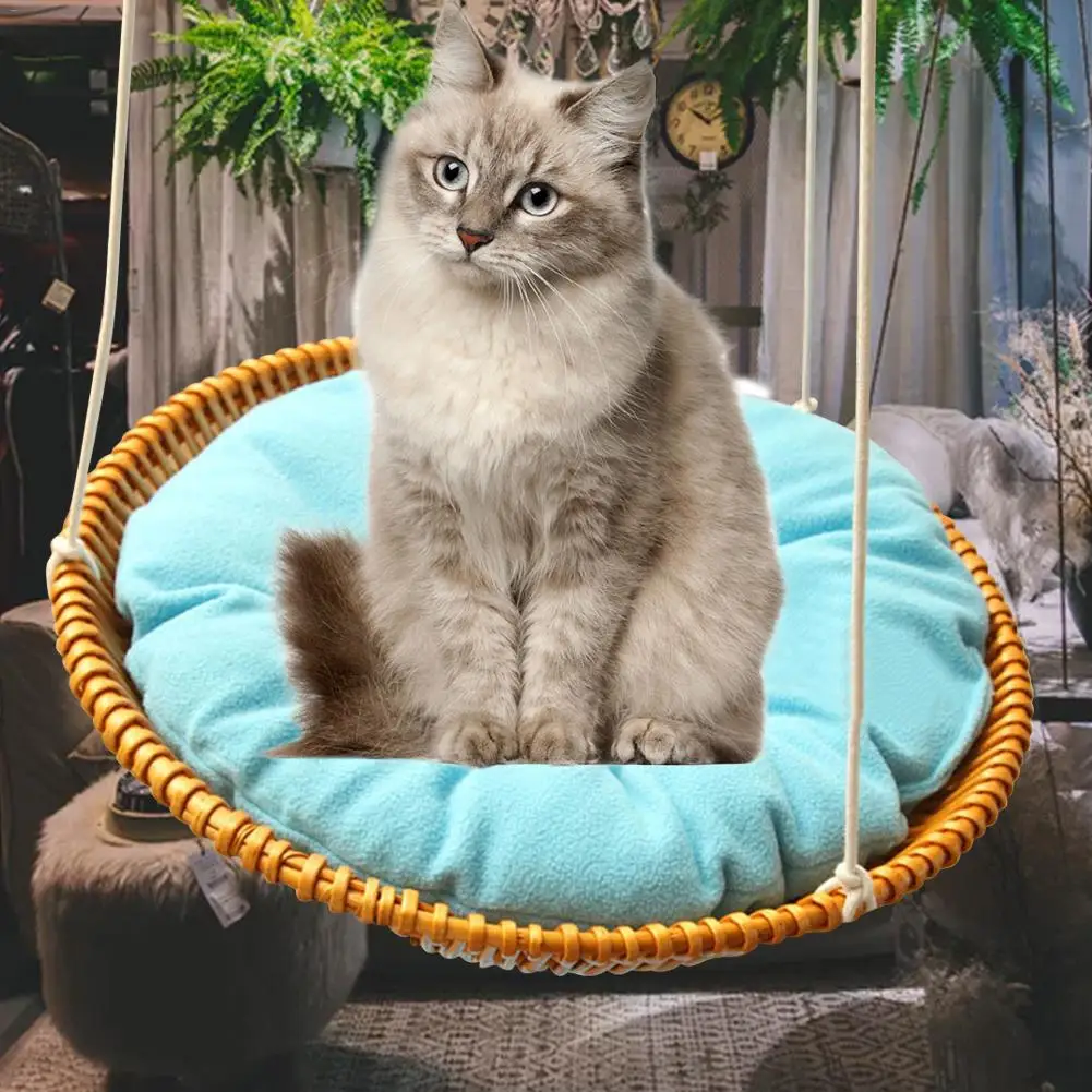 Плетеная гамак для кошки кошка ползать Гнездо Кошка Собака кровать Корзина Для дома-качели для сада, летняя классная дышащая товары для домашних животных