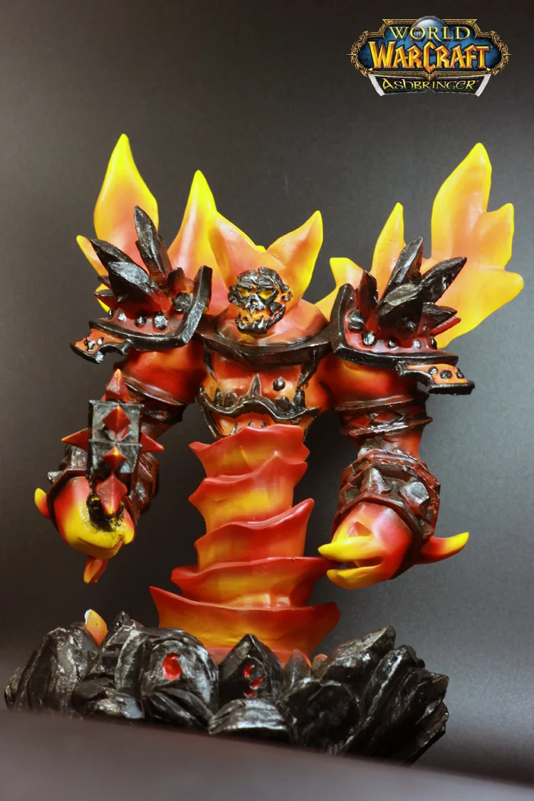 Wow 10 дюймов Ragnaros Firelord фигурка всемирно известного персонажа из онлайн-игры WOW ПВХ фигурка