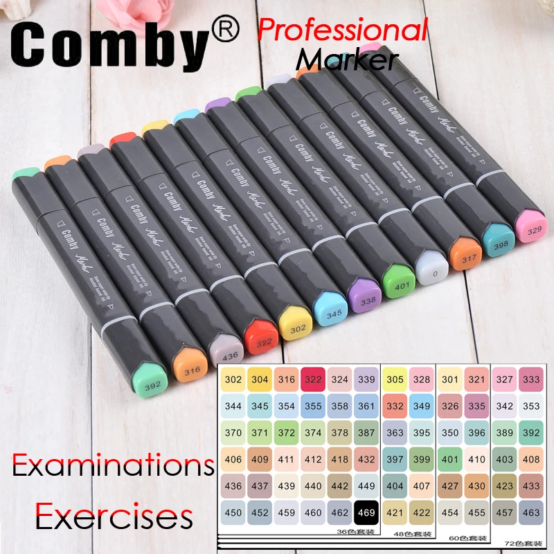 Comby800 экзаменов упражнения маркер двуглавый Графический Дизайн рисунок ER|design