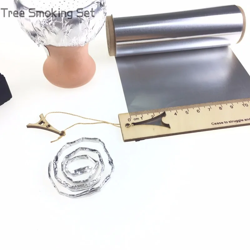 Не отверстие 0,02 мм 20 метров ширина 12 см diy фольга apple чаша специальное кальяна, кальян Алюминий фольги, Чичи sheesha кальян наргиле