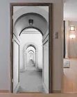3d-наклейка на стену в виде арки, коридора, двери, Настенные обои, наклейка на стену, наклейка на стену, фото, самоклеящиеся аксессуары для домашнего декора