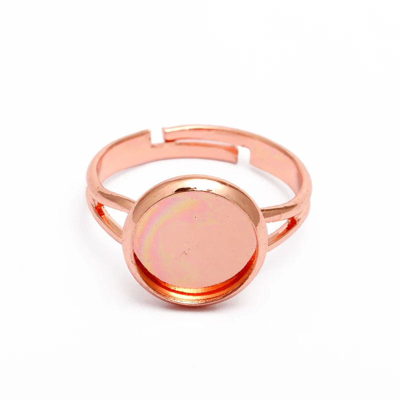 Основа для кабошона 20 шт./лот пустая основа модное регулируемое кольцо сделай сам