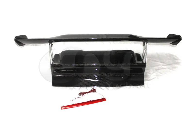 Полностью углеродное волокно FCF задний спойлер крыло с основанием подходит для