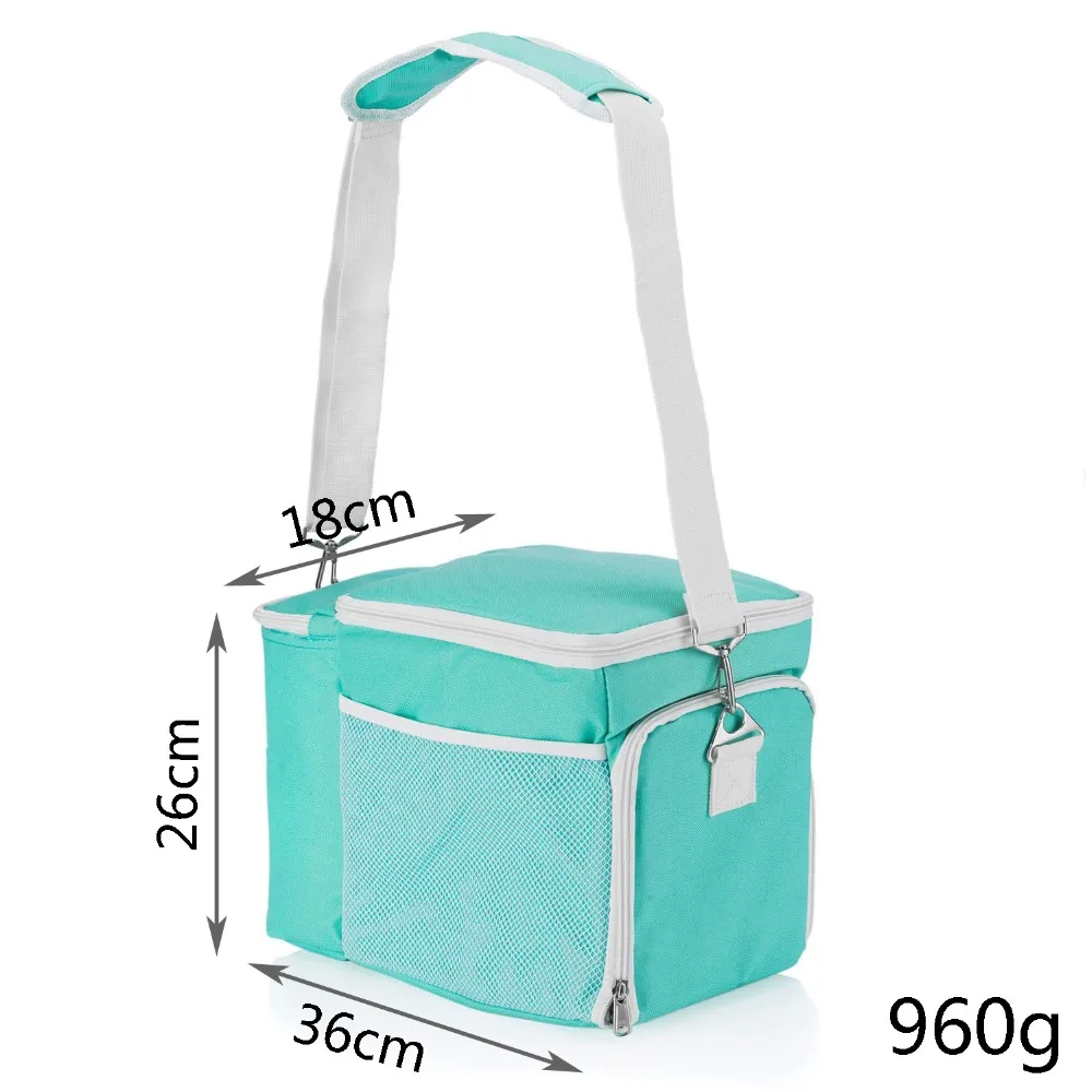 Изолированный Ланч бокс с 3 отделениями прочная ткань прочные молнии SBS в