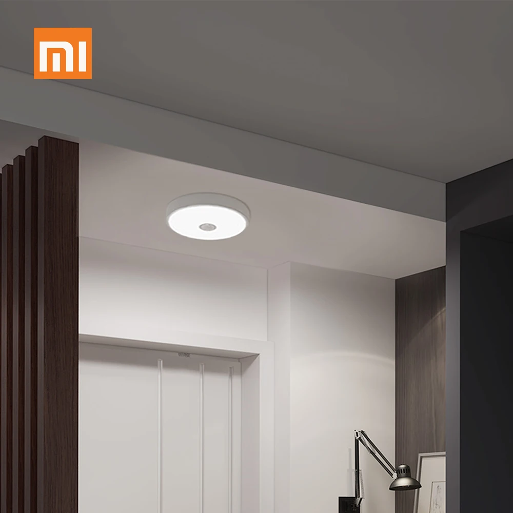 Xiaomi yee светильник потолочный светильник 10 Вт Мини датчик движения человеческого тела потолочный светодиодный светильник для дома ночной Светильник