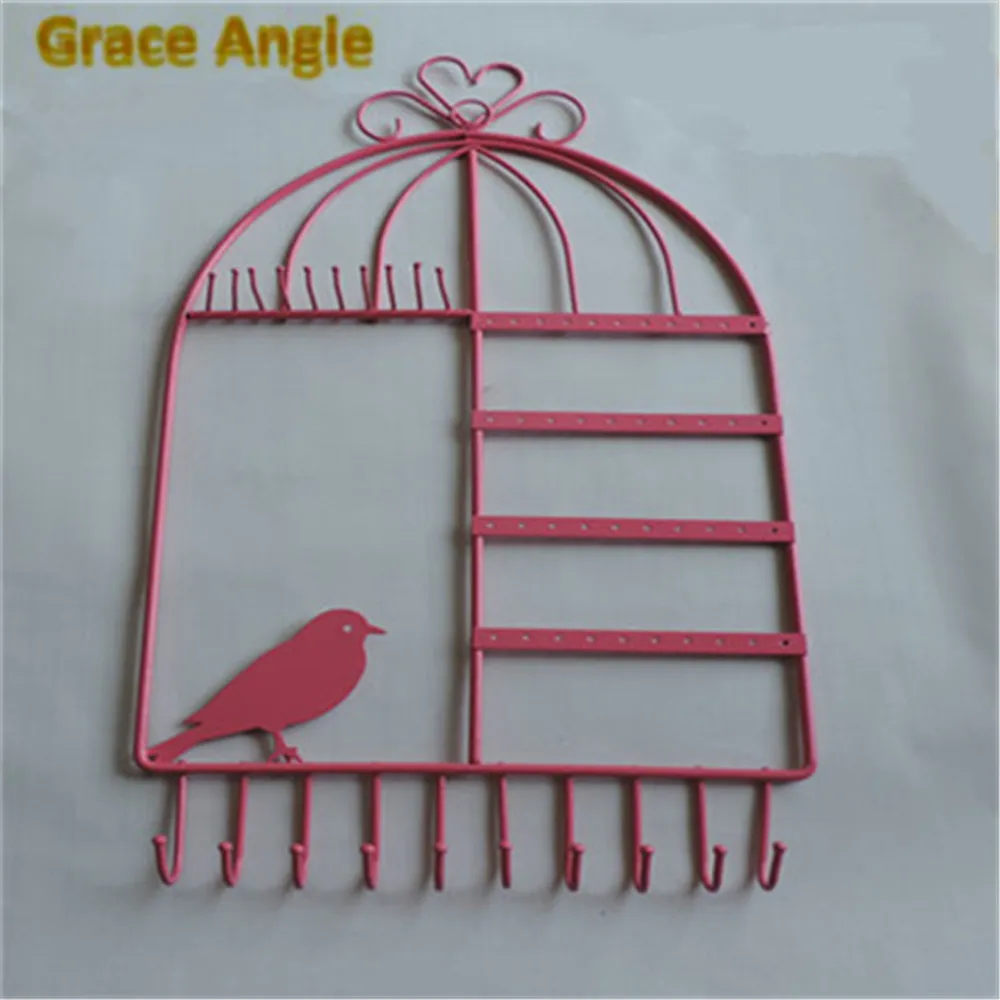 1 шт. экономическая клетка для птиц железные серьги ожерелье дисплей ювелирные