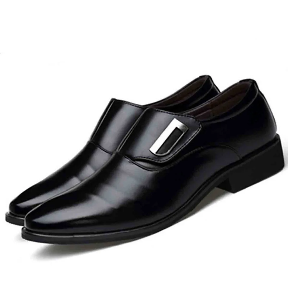 38-48 Dock Layer Leather Cowhide Metal Decorative Casual Shoes Men's Soft Skin Cross-dress Suit Business New England | Обувь