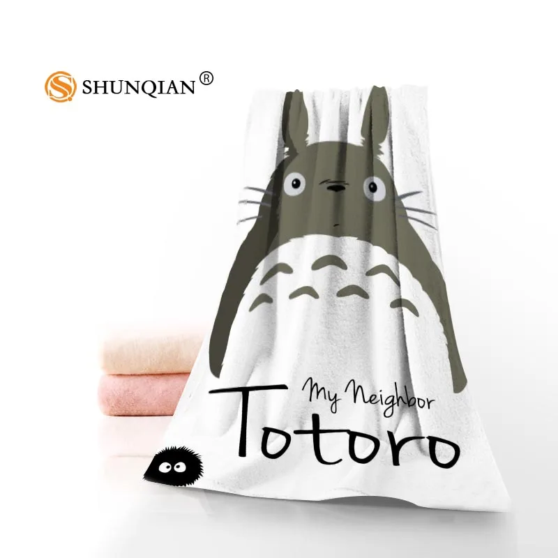 Новое индивидуальное полотенце My Neighbor Totoro с принтом Хлопковое для лица/ткань