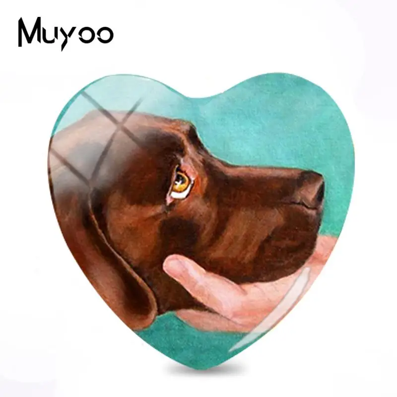 2018 Новый Лабрадор картина стекло кабошон улыбающийся щенок Стекло Кабошоны