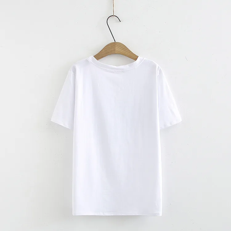 Летняя женская модная повседневная футболка с коротким рукавом и блестками