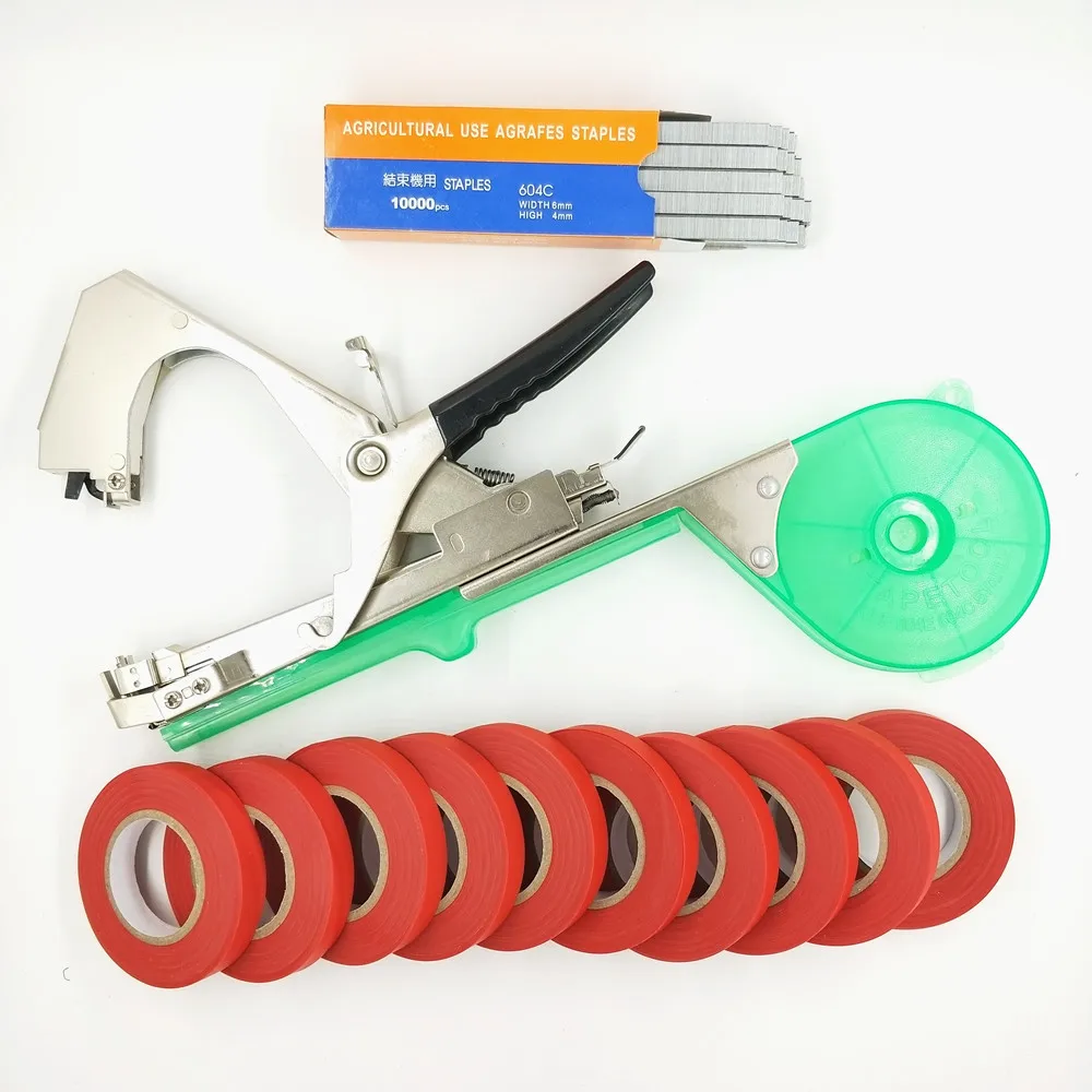A04 Set as picture Tapetool Tapener для завязывания лент машина для обвязки овощей и сада инструмент A5~ A10 Опциональная упаковка для обвязки овощей - Цвет: A04 Set as picture