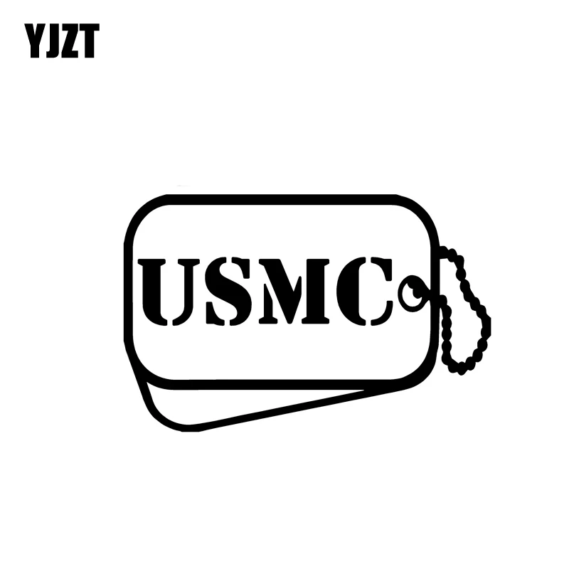 YJZT 13 7 см * 9 USMC бирка с собакой Виниловая наклейка автомобильная
