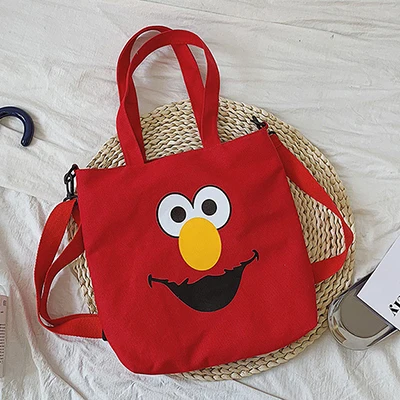red Harajuku Sesame уличная сумка на плечо холщовая дизайнерская роскошная сумка женская сумка через плечо для подростков Женская сумочка Bolsa Feminina - Цвет: red