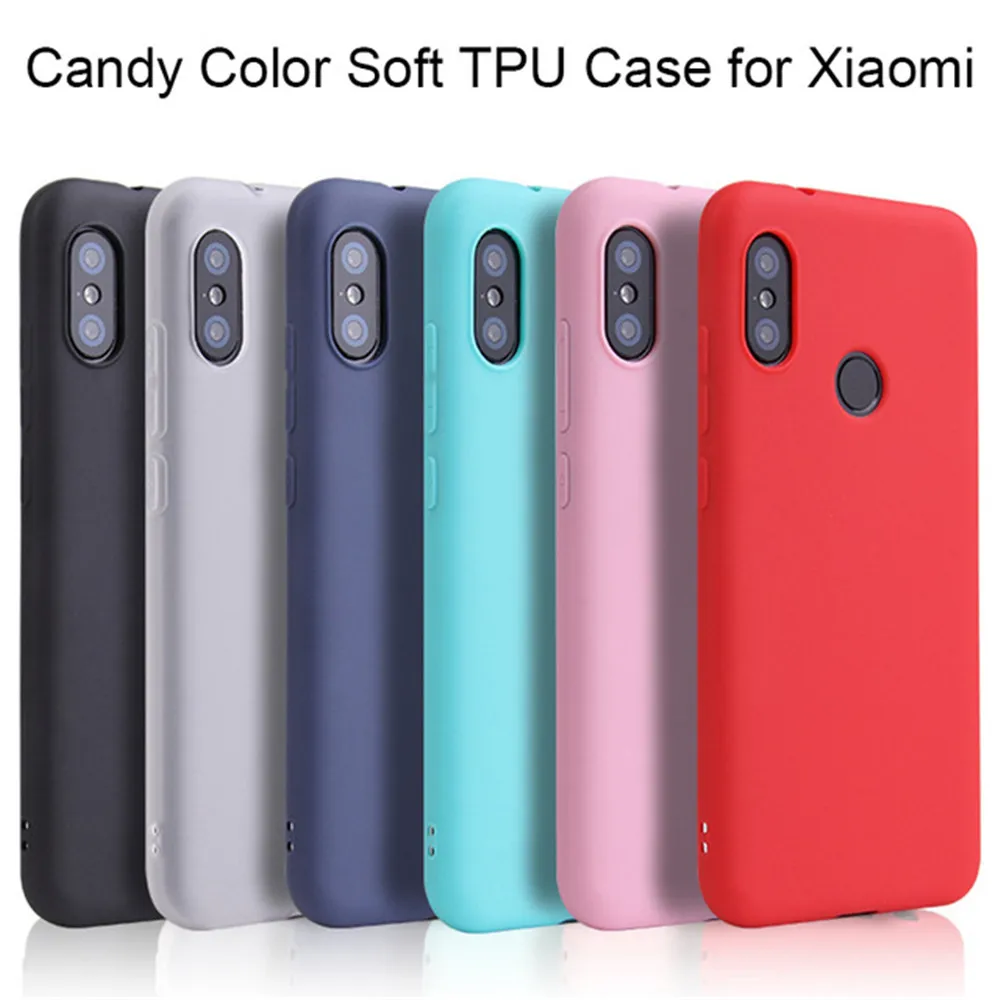 Candy Color Cases For Xiaomi Redmi 6 Pro 6A 4X 4A 5A 5 Plus Note 7 S2 Cover Mi A1 A2 8 Lite Pocophone F1 |