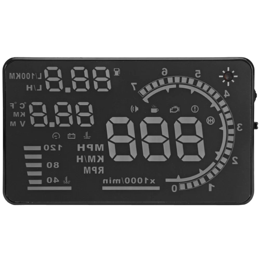 A8 5 &quotHUD Дисплей автомобильный коллиматорный светодиодный ветрового стекла