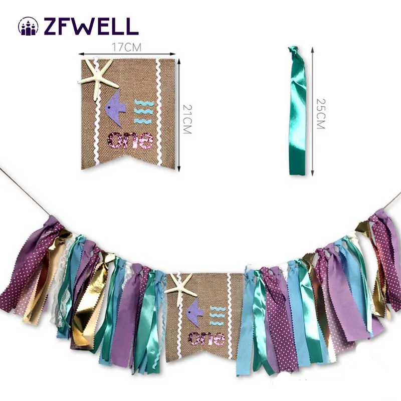 ZFWELL. Ocean/1 год детский обеденный стул для дня рождения с флагом брабана детей