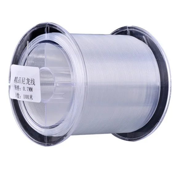 

100 meters transparent tough nylon fishing line