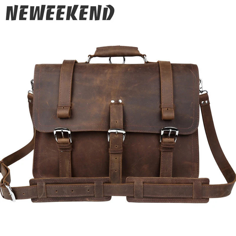 Пояса из натуральной кожи большой ёмкость 17 дюймов ноутбук рюкзак для мужчин's