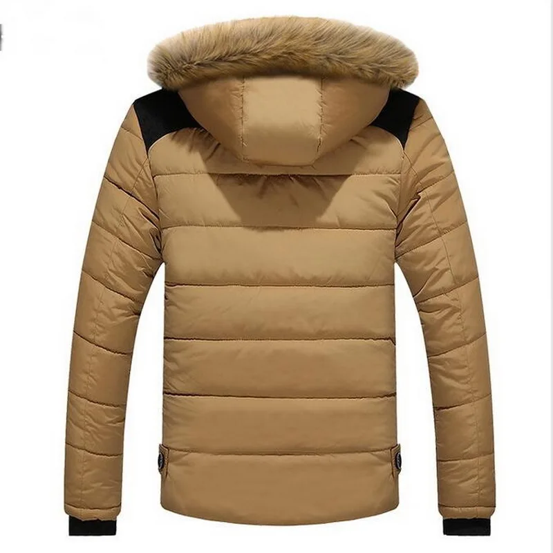 Men's Fur Collar Parkas Men Hooded Coat Men Down Keep Warm Suitable Minus 30 Degrees Celsius Winter Jacket