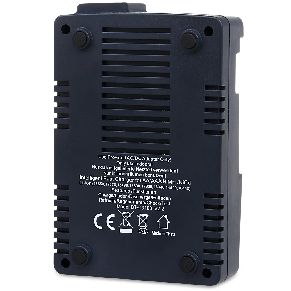 Опус BT-C3100 V2.2 Зарядное устройство цифровой Интеллектуальный 4 слота ЖК-дисплей