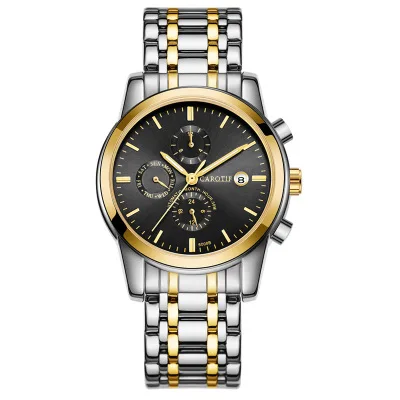 CAROTIF автоматическая-Self-Wind механические мужские часы Montre полный сталь мужской Reloj