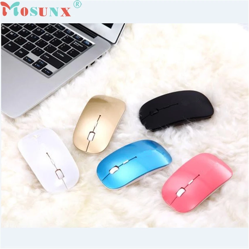 Mosunx лучшая Mecall Tech 2400 dpi 4 Кнопки оптическая USB Беспроводная игровая мышь Мыши для