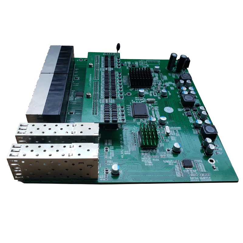 Обратное PoE Питание switch 16x10 M/100 M и 4SFP порт Gigabit Ethernet PCB Материнская плата|Сетевые
