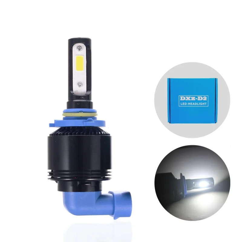 

2PCS 6500K 12V Car led headlight H4 H7 H8 H11 HB3 HB4 COB 72W 8000LM Car LED Bulb Fog Light