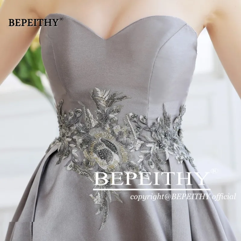 BEPEITHY 2021 милое платье De Soiree длинное вечернее с кружевом и бисером на талии для