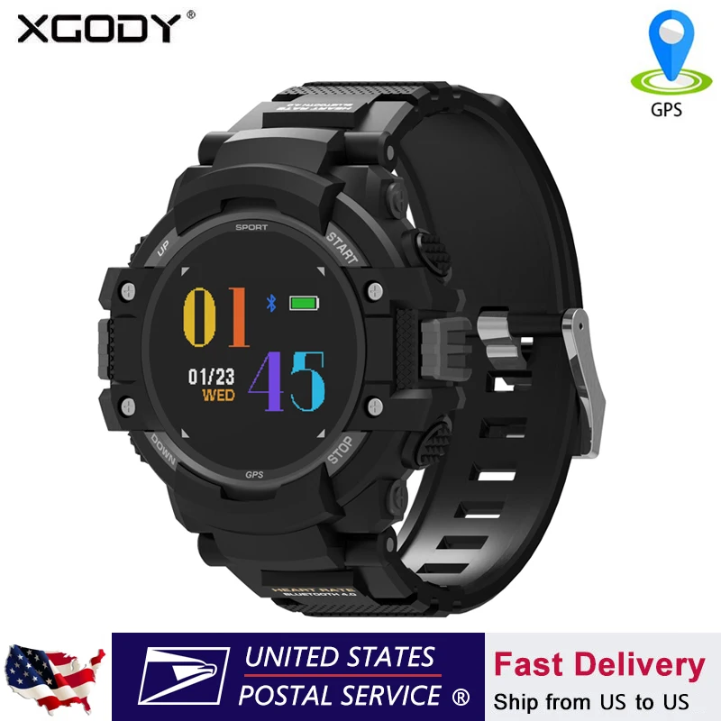 XGODY F7 Smartwatch встроенный gps Цифровые Спортивные Bluetooth умные часы для использования