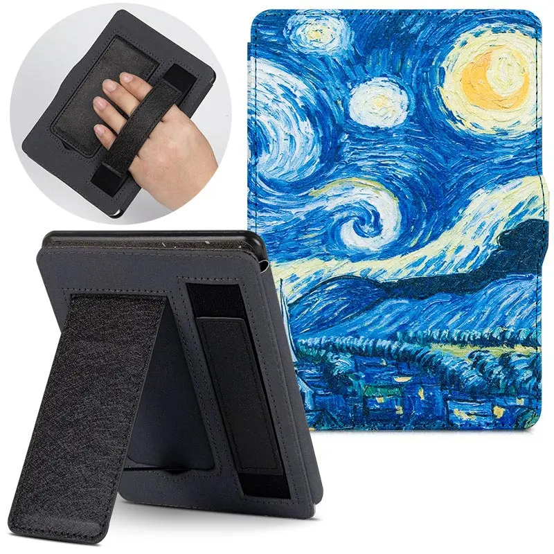 Starry Sky BOZHUORUI чехол для Amazon Kindle Paperwhite1/2/3(7th поколения-2012/2013// выпуск) e-книги DP75SDI ручной Стенд Крышка - Цвет: Starry Sky