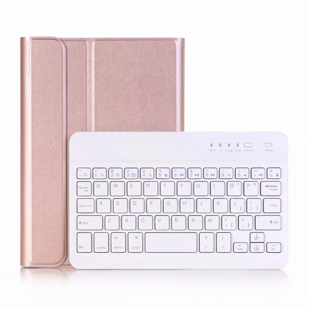 Для Apple iPad mini 5 A2124 A2125 A2126 A2133 Bluetooth клавиатура чехол из искусственной кожи съемная подставка планшет защитный чехол
