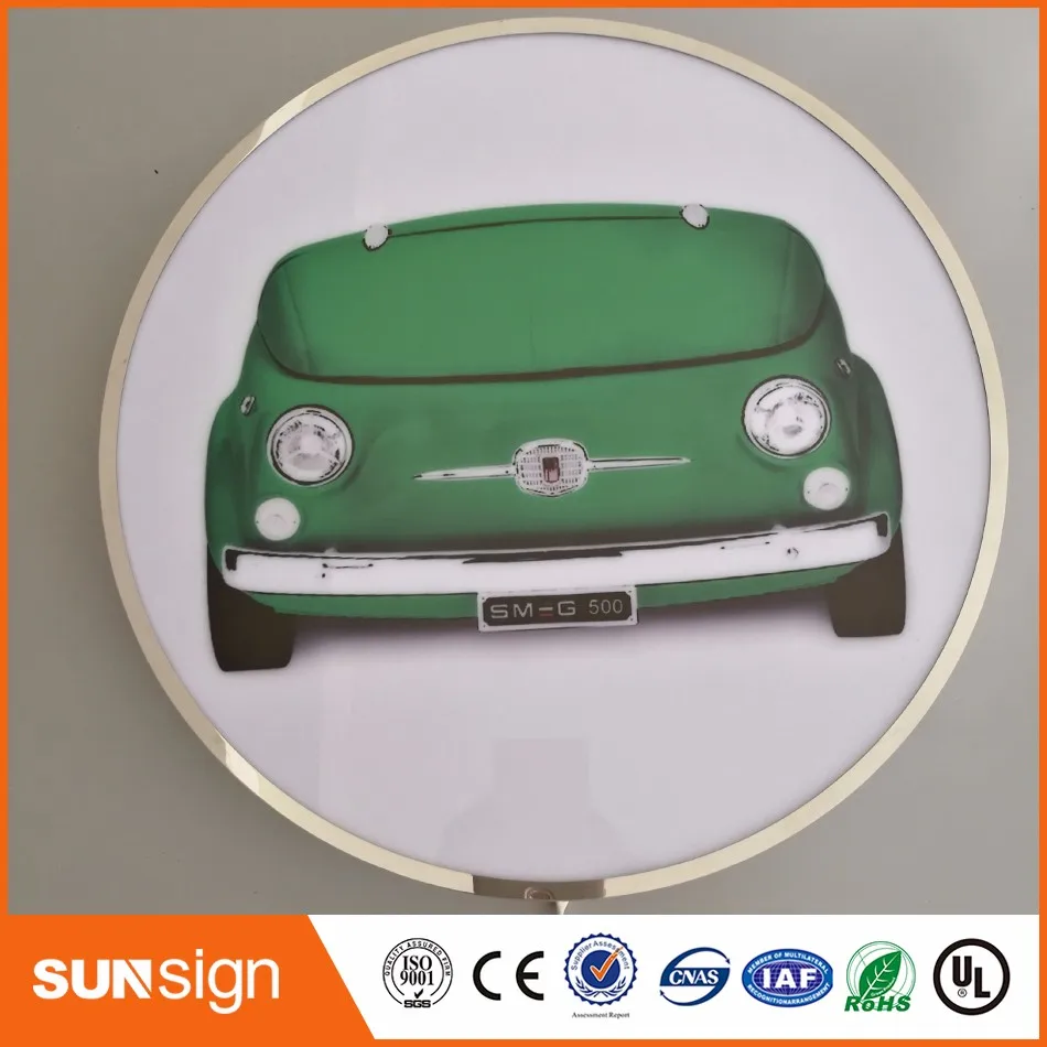 3D акриловый рекламный светодиодный подсвеченные буквы светильник ящик витрина