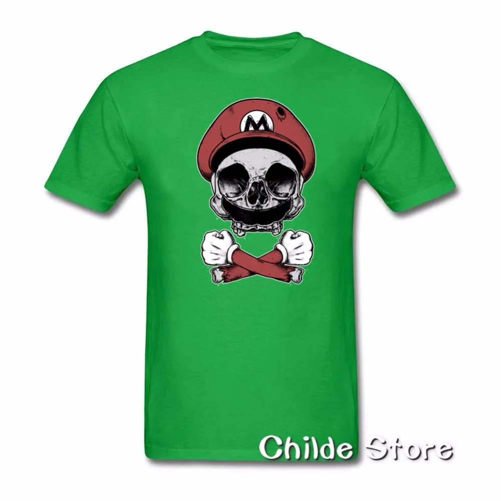 Новый бренд Для мужчин s модная футболка отряд самоубийц-Марио Death Squad печати