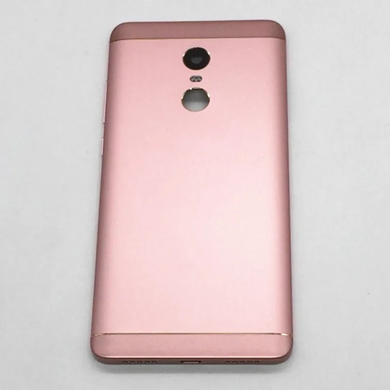 Для Xiaomi Redmi Note 4 Global батарея задняя крышка Задняя Дверь Корпус+ боковой ключ карты лоток держатель Замена Ремонт Запчасти - Цвет: Pink