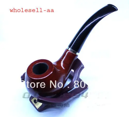 

Wooden Smoking Pipe Tobacco Cigar pipes+dock+case bag