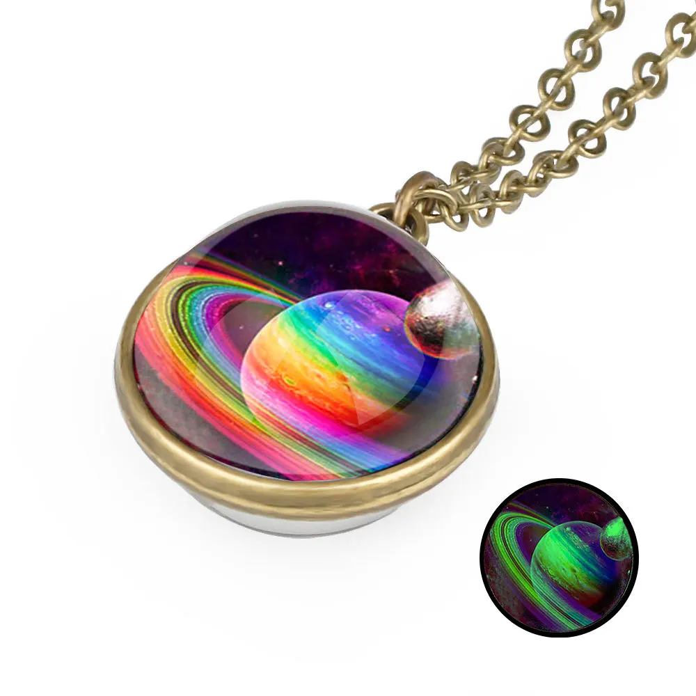 Collares дуплекс планета хрустальные звезды шарообразный стеклянный Галактический