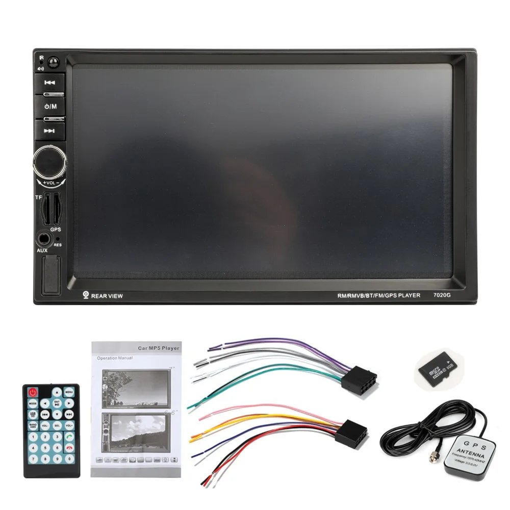 7020G двойной 2 DIN автомобильный аудио Авто Радио Bluetooth 7 ''DVR сенсорный экран Авторадио 2din gps навигация Стерео FM USB TF автомобильное радио