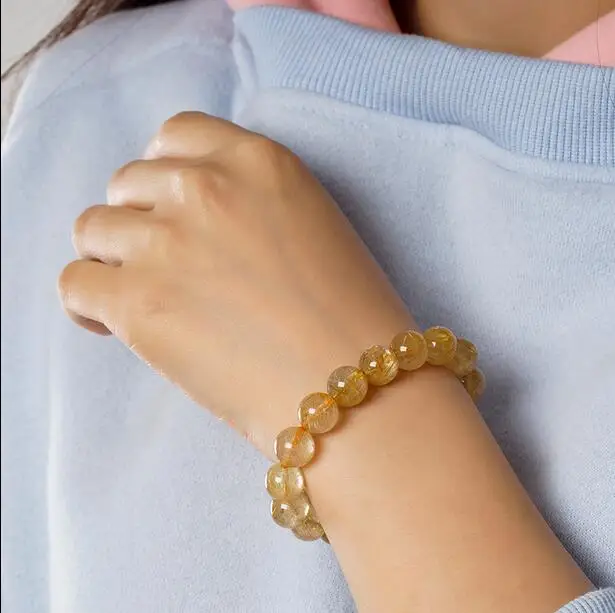 

Natural hair bracelet with jewelry identification male and female hand string