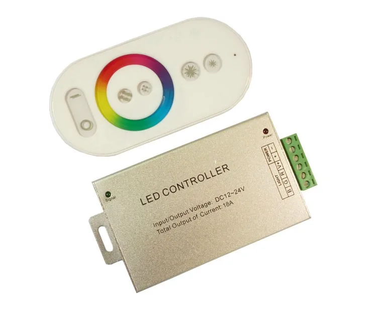 10 компл./лот 6 клавиш led rf rgb сенсорный контроллер для 5050 smd RGB Светодиодная лента dc 12