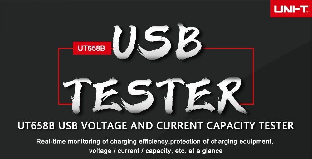 USB тестер UNI-T UT658 UT658B U диск доктор Вольтметр для зарядного устройства емкость 9 в телефон ноутбук мобильный мощность безопасности монитор
