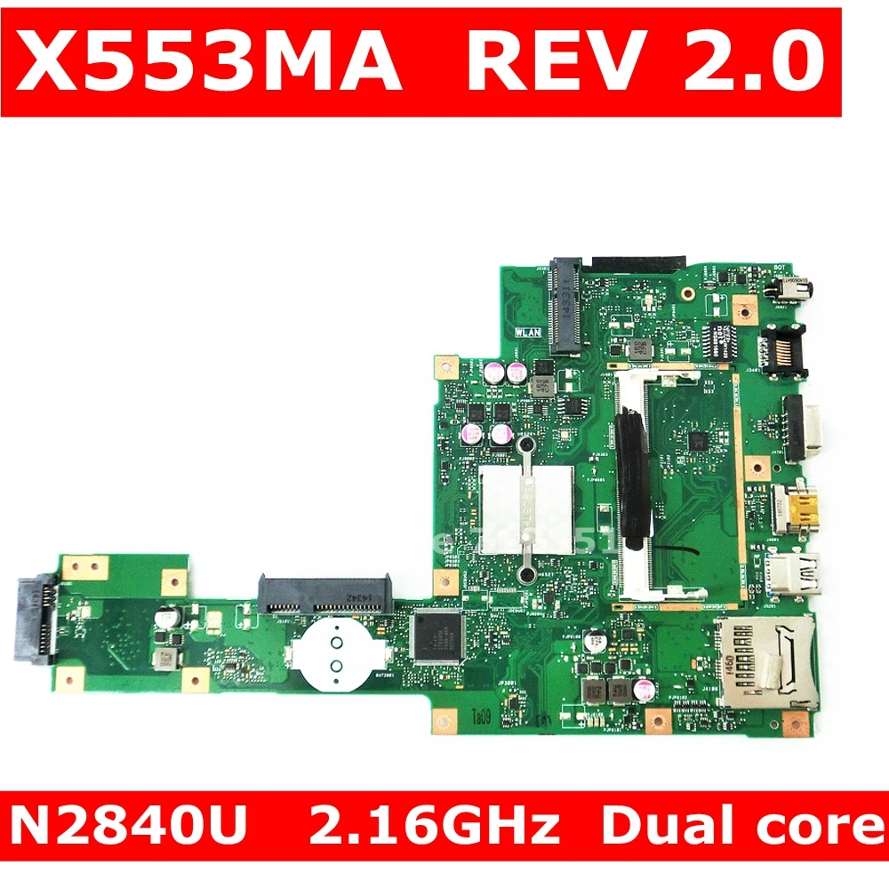 Материнская плата X553MA _ BD._ 0 M/N2840U Dual core/AS 90NB04X0-R00060 материнская REV 2 для Asus X503M X553M F553MA