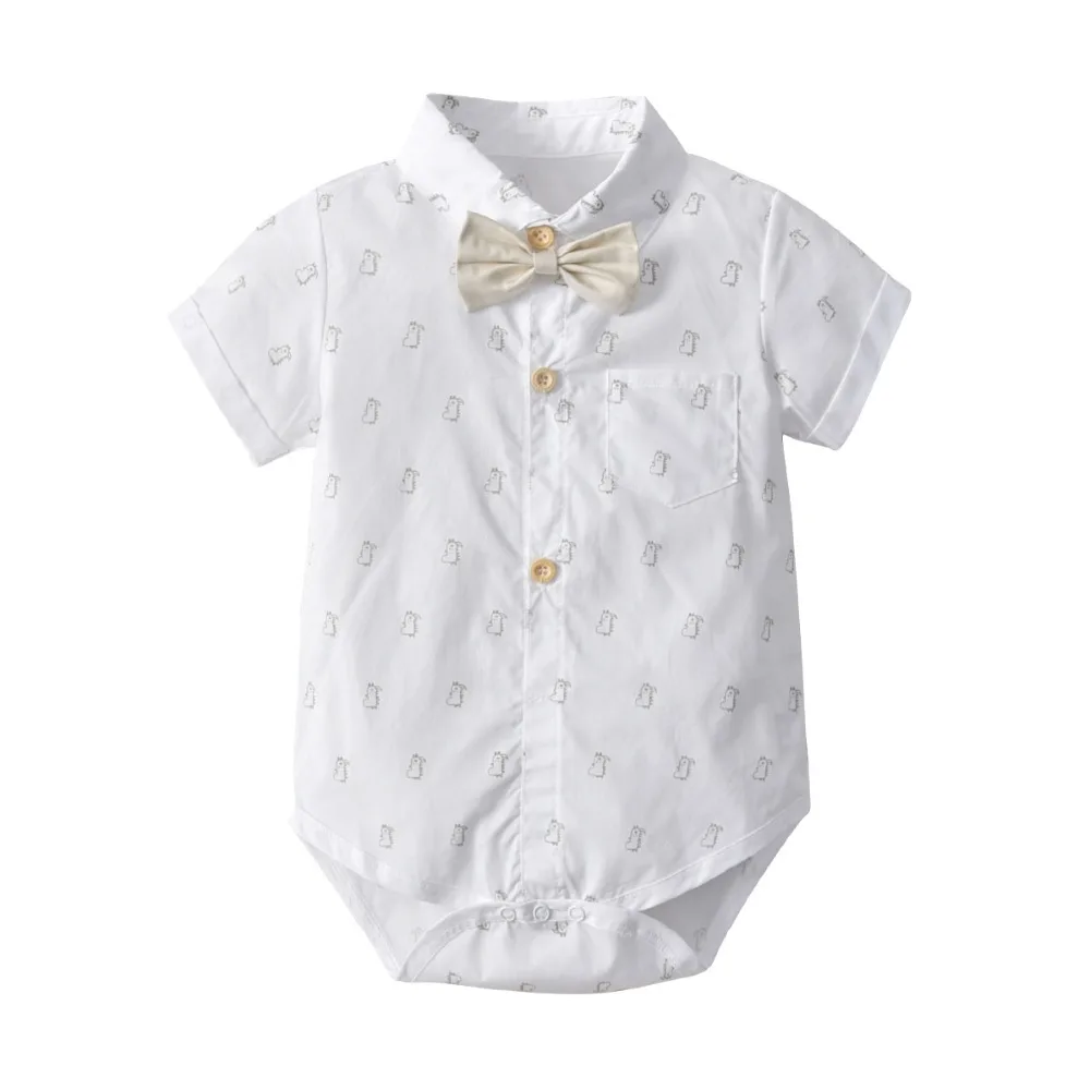 Комплекты одежды для маленьких мальчиков 2019 детская одежда хлопковая рубашка с