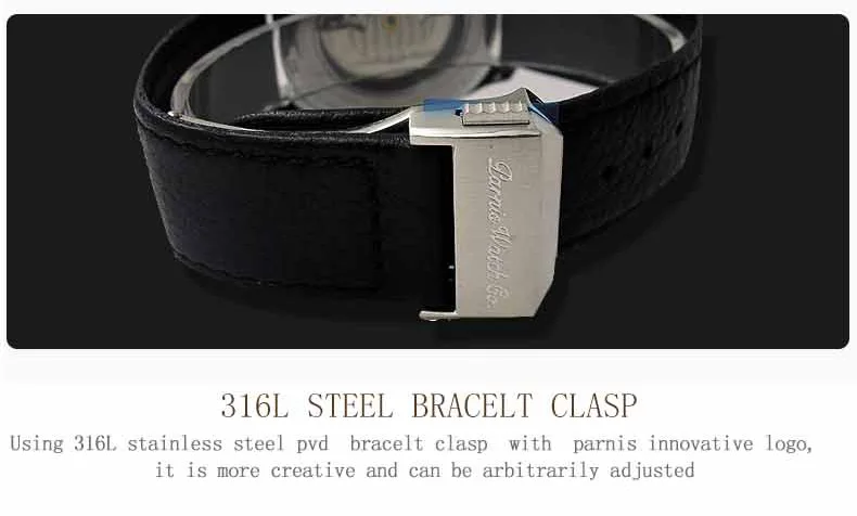 Parnis автоматические часы минималистичные часы мужские наручные часы Miyota сапфировое стекло механические часы relogio masculino
