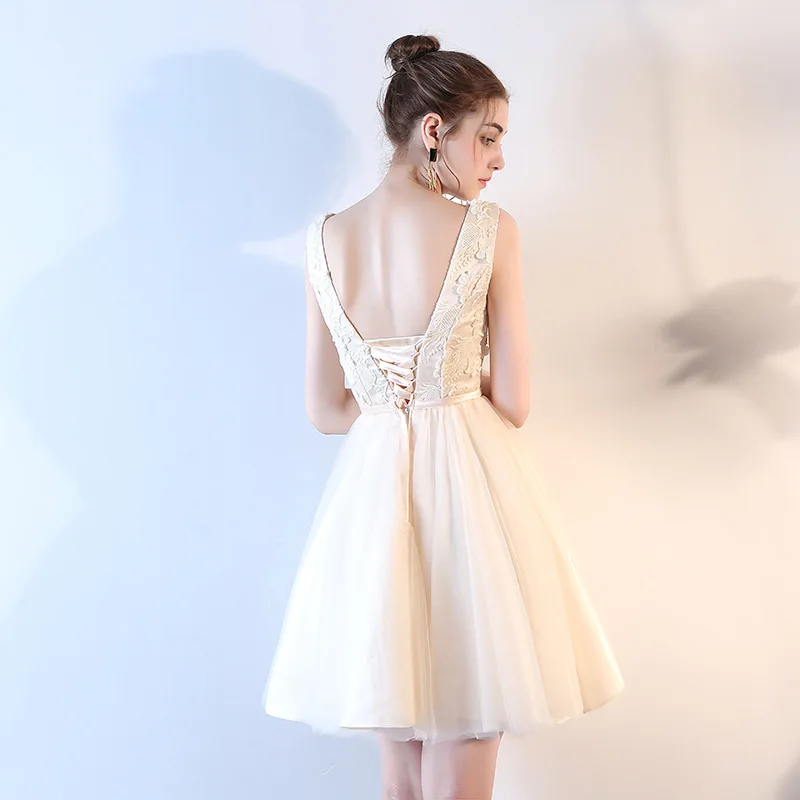 Короткое платье ruthshen Недорогое Платье с v образным вырезом для выпускного вечера