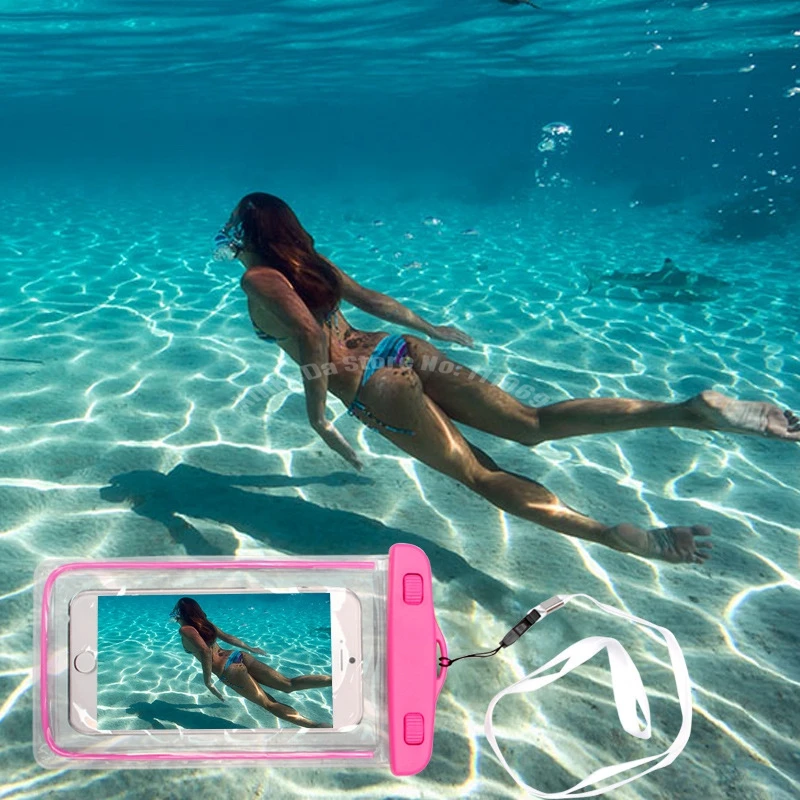 Флуоресцентный светящийся прозрачный водонепроницаемый чехол для iPhone 6 5