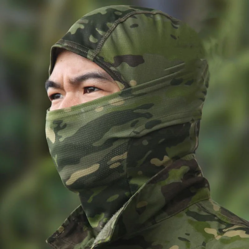 Шарф в стиле милитари, тактическая Балаклава, камуфляжная, для страйкбола, охоты, верховой езды, кемпинга, туризма, велоспорта, камуфляжная маска, наружные шарфы DS005