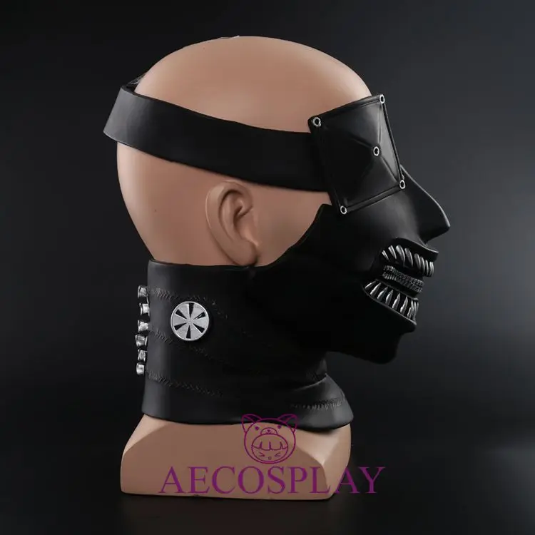 Фильм Хэллоуин Токийский вурдалак Кен Kaneki костюмная маска косплей маска реквизит 1:1 ПВХ Взрослые Унисекс на молнии Рот Horrorible маски Вечерние