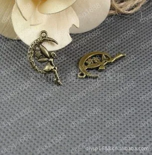 100 шт./лот бусины из цинкового сплава античные бронзовые подвески подходящие для